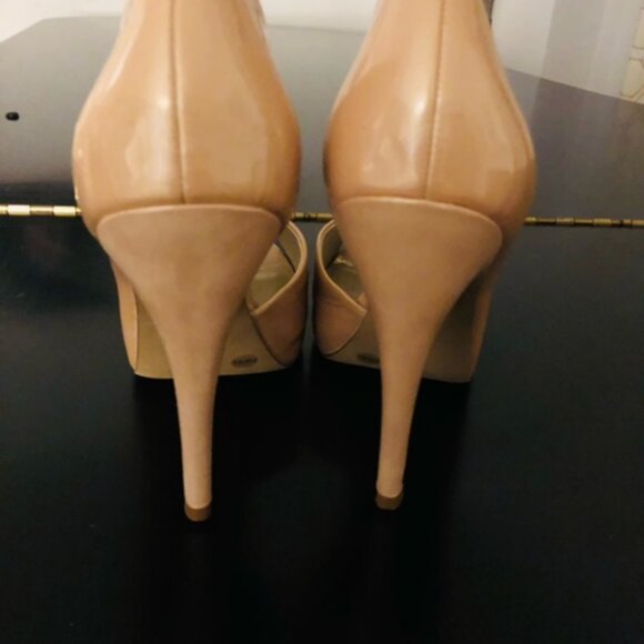 4-inch Platform Heel Open Toe Powder by JS Size 8.5M - Just Add Party Dress - Picture 6 of 15